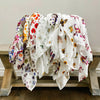 Newborn Swaddle Blankets with Floral Prints