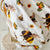 Floral Newborn Swaddle with Bumblebee Pattern