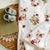 Adorable Floral Baby Blanket with Fox and Mushroom Print