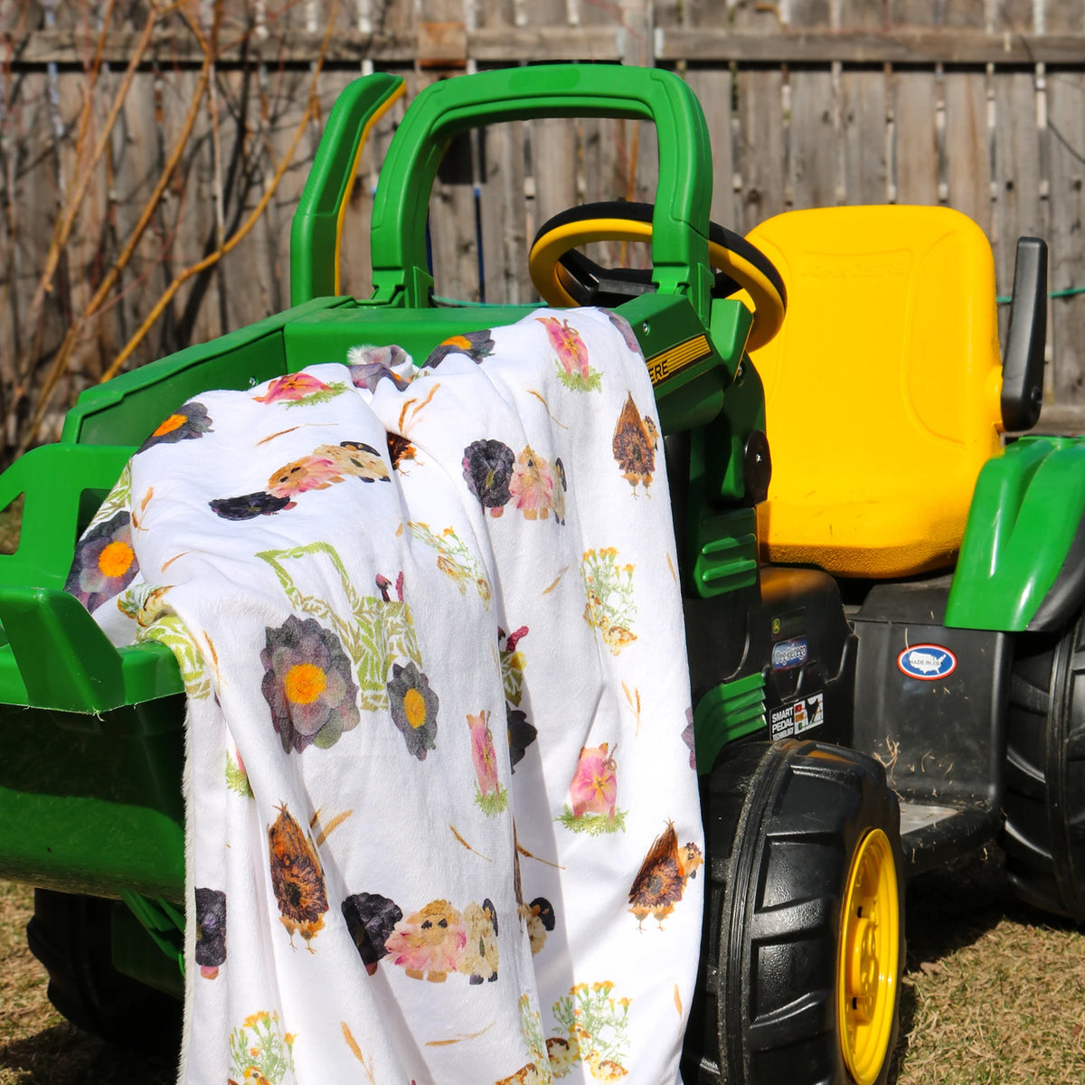 Farm Life Minky Baby Blanket