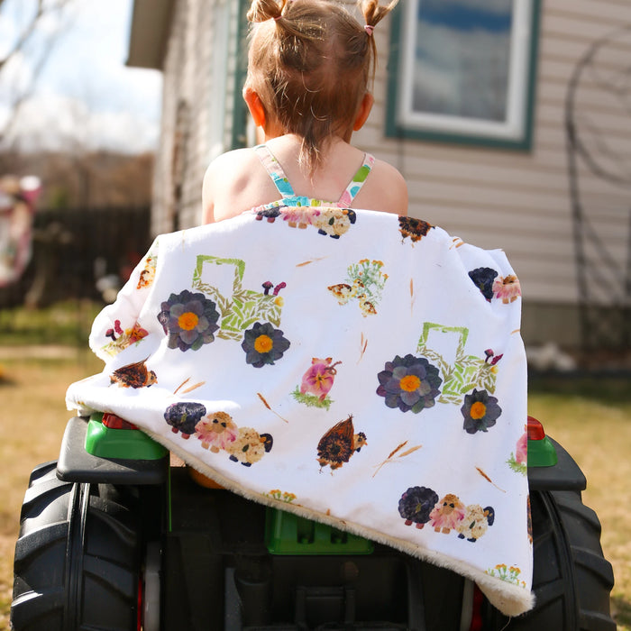 Farm Life Minky Baby Blanket