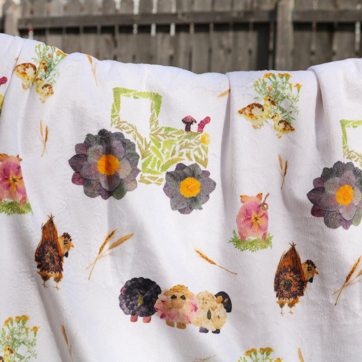 Farm Life Minky Baby Blanket