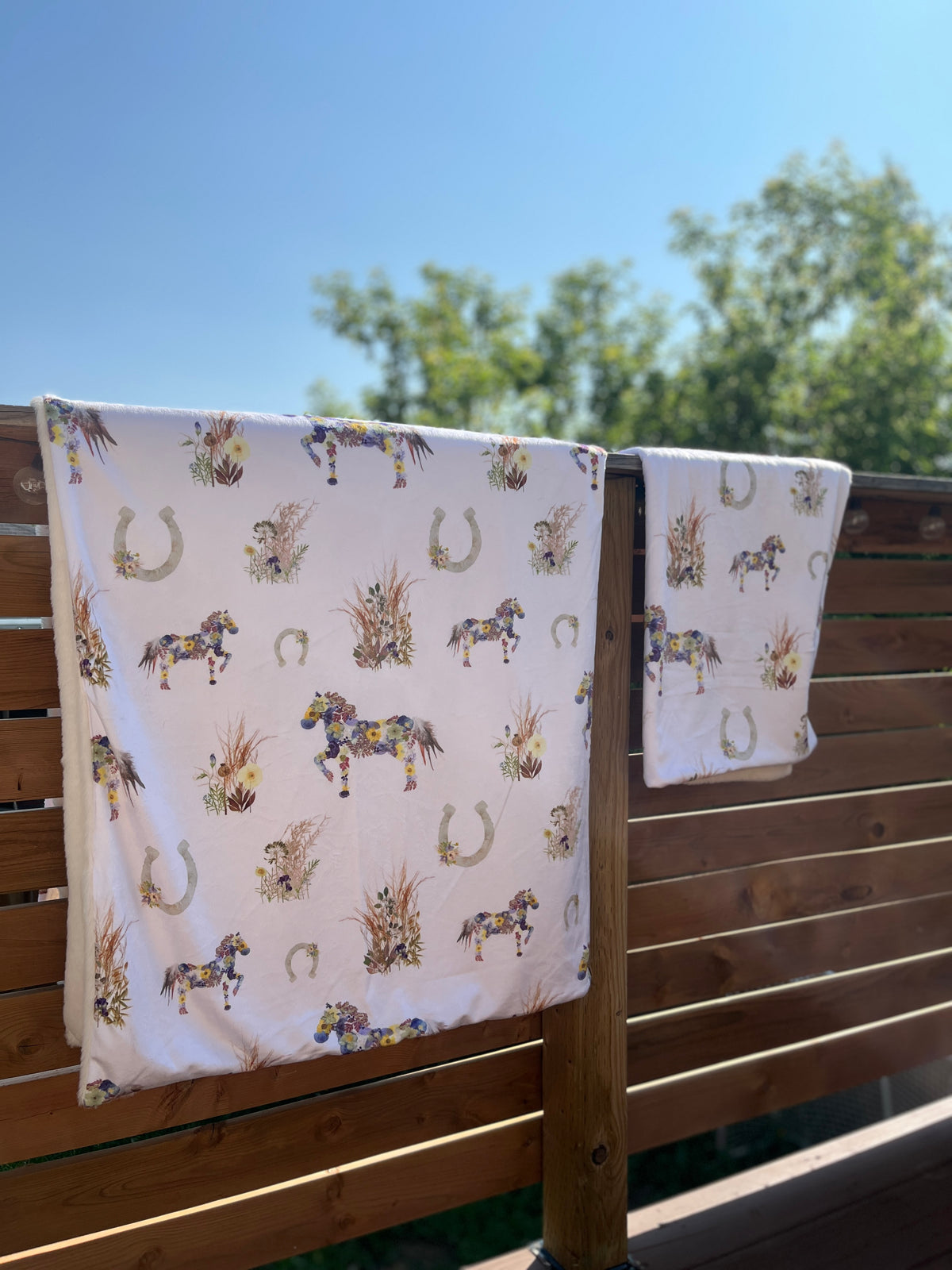 Wild Horses Throw Blanket
