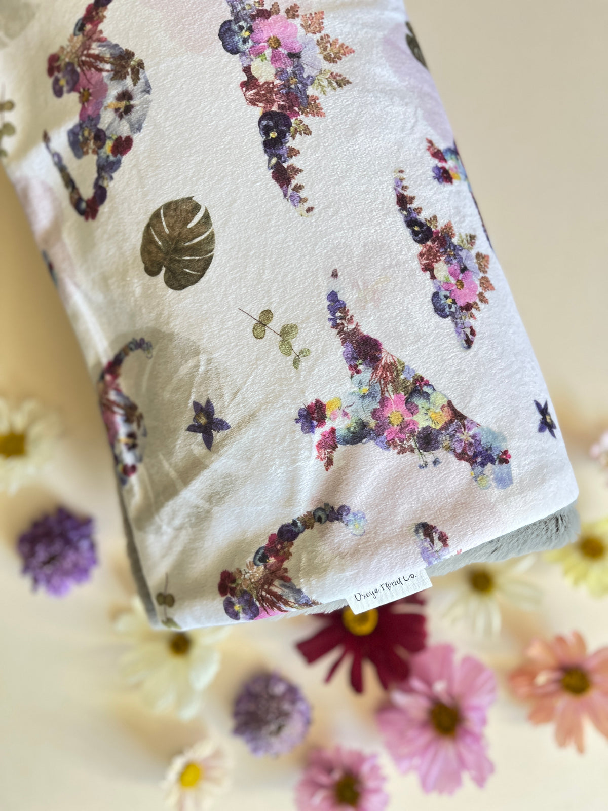 Dino Minky Baby Blanket