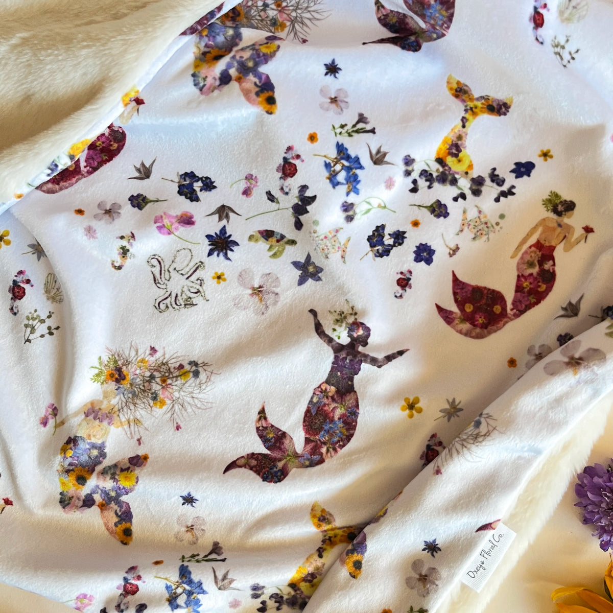 Mermaids Minky Baby Blanket