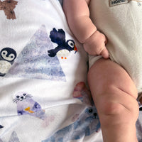 Arctic Cuties Minky Baby Blanket