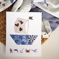 Baby Room Wall Decor with Sailboat