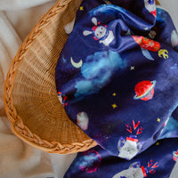 Cosmic space theme baby blanket