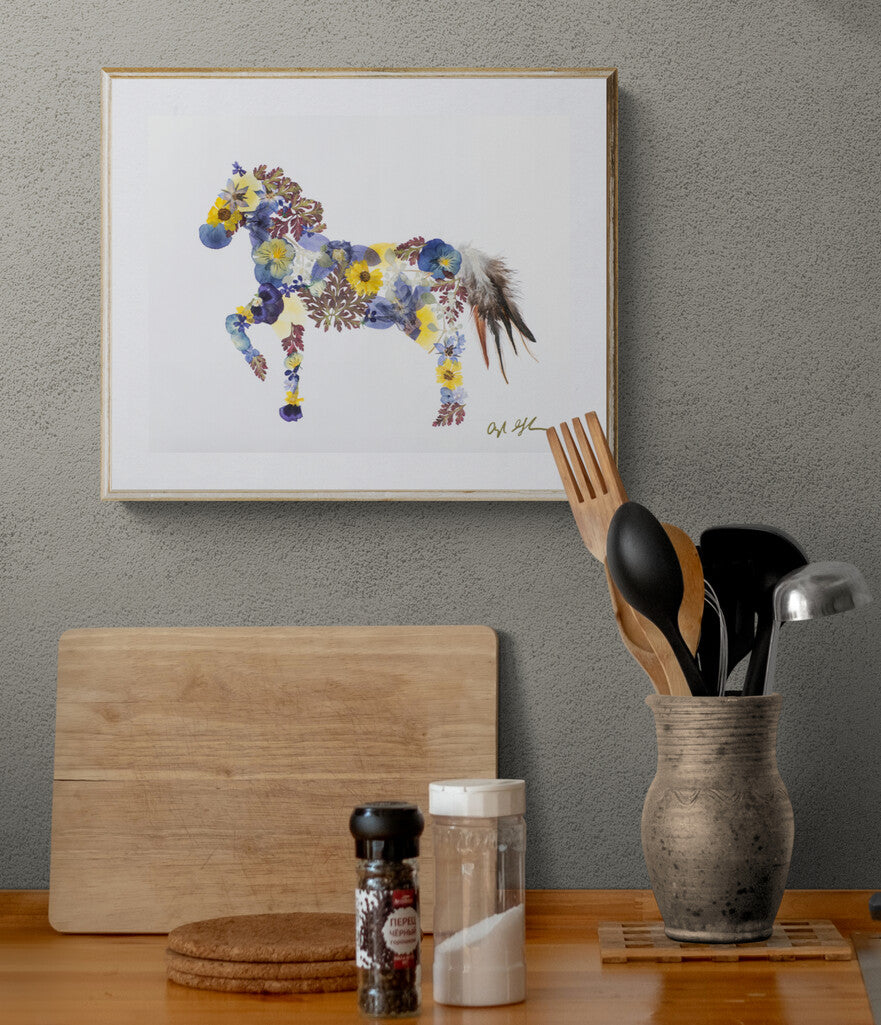 Oxeye Floral Co Havlock the Horse Art Print