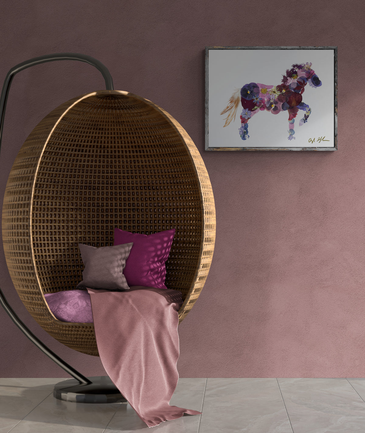 Horse Art Print for ranch house