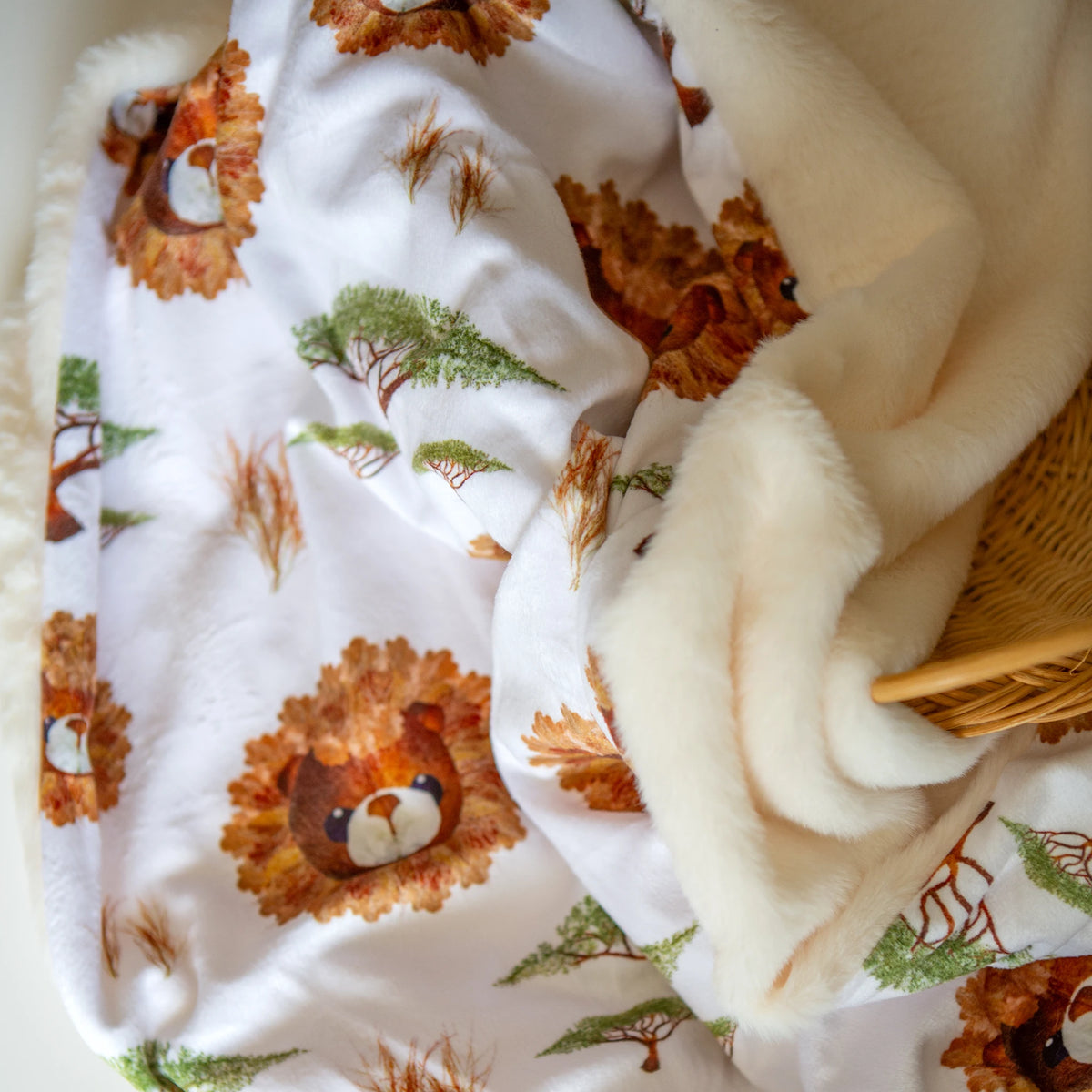 Safari Animal baby blanket