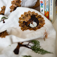 Floral lions swaddle for babies