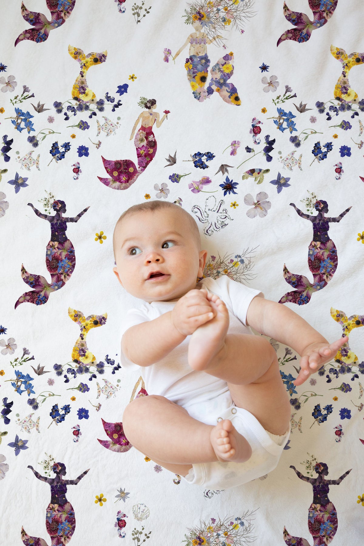 Mermaids Minky Baby Blanket