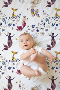 Mermaids Minky Baby Blanket