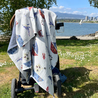 Ocean themed kids blanket