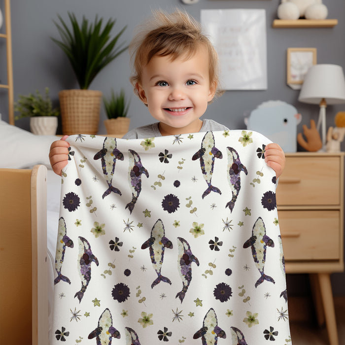 Orca Minky Baby Blanket