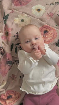 Love story swaddle by Oxeye Floral Co