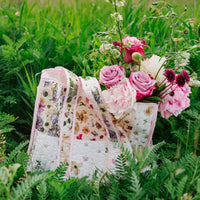 Pressed flower tote bag by Oxeye Floral Co