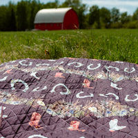 Wild horses voyager blanket by Oxeye Floral Co