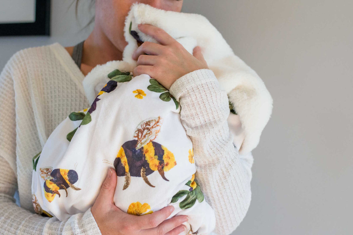 Bumblebee Minky Baby Blanket