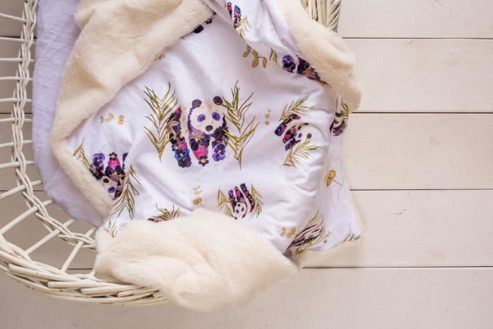 Panda Minky Baby Blanket