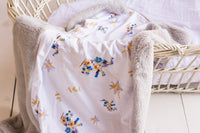 Blue Elephant Minky Baby Blanket