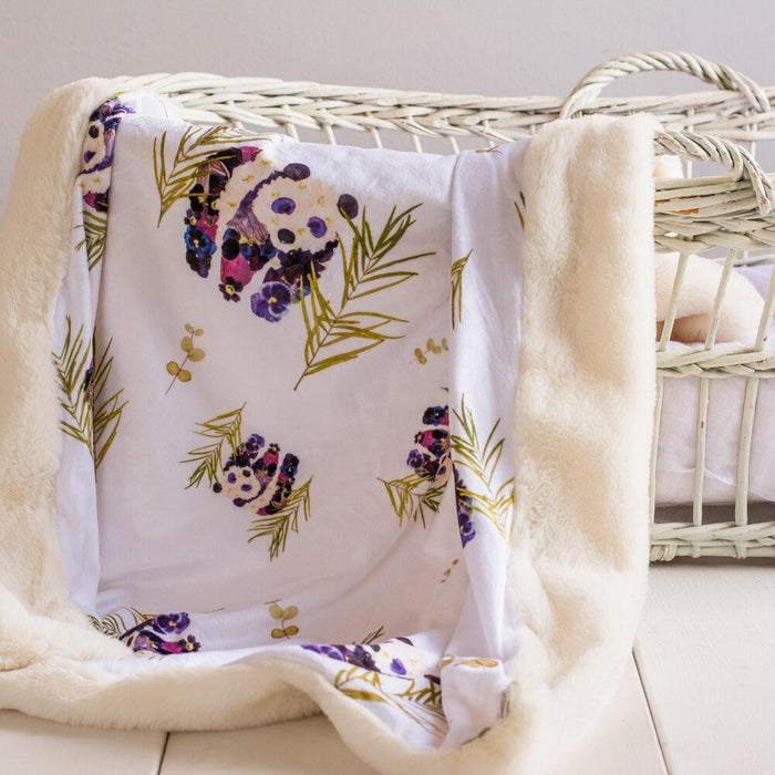 Panda Minky Baby Blanket