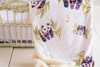 Panda Minky Baby Blanket