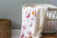 Forest Fox Minky Baby Blanket