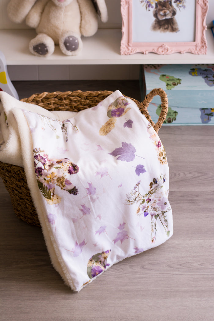 Canadian Critters Minky Baby Blanket