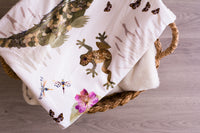 Swamp Creatures Minky Baby Blanket