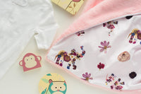 Pink Elephant Minky Baby Blanket