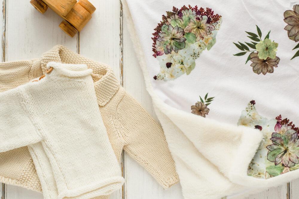 Hedgehog Minky Baby Blanket