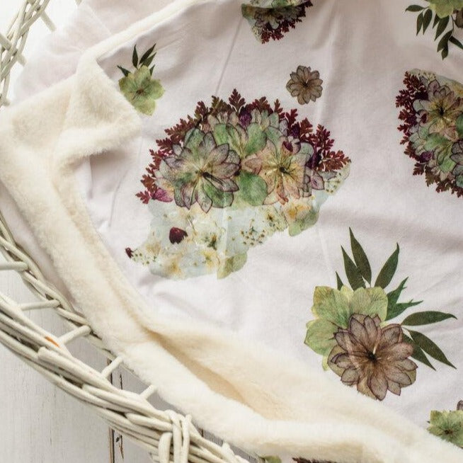 Hedgehog Minky Baby Blanket