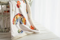 Rainbow Minky Baby Blanket