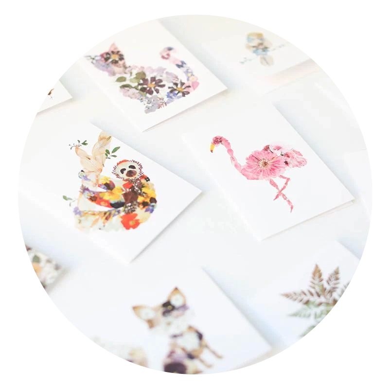 Pressed Flower Greeting Cards