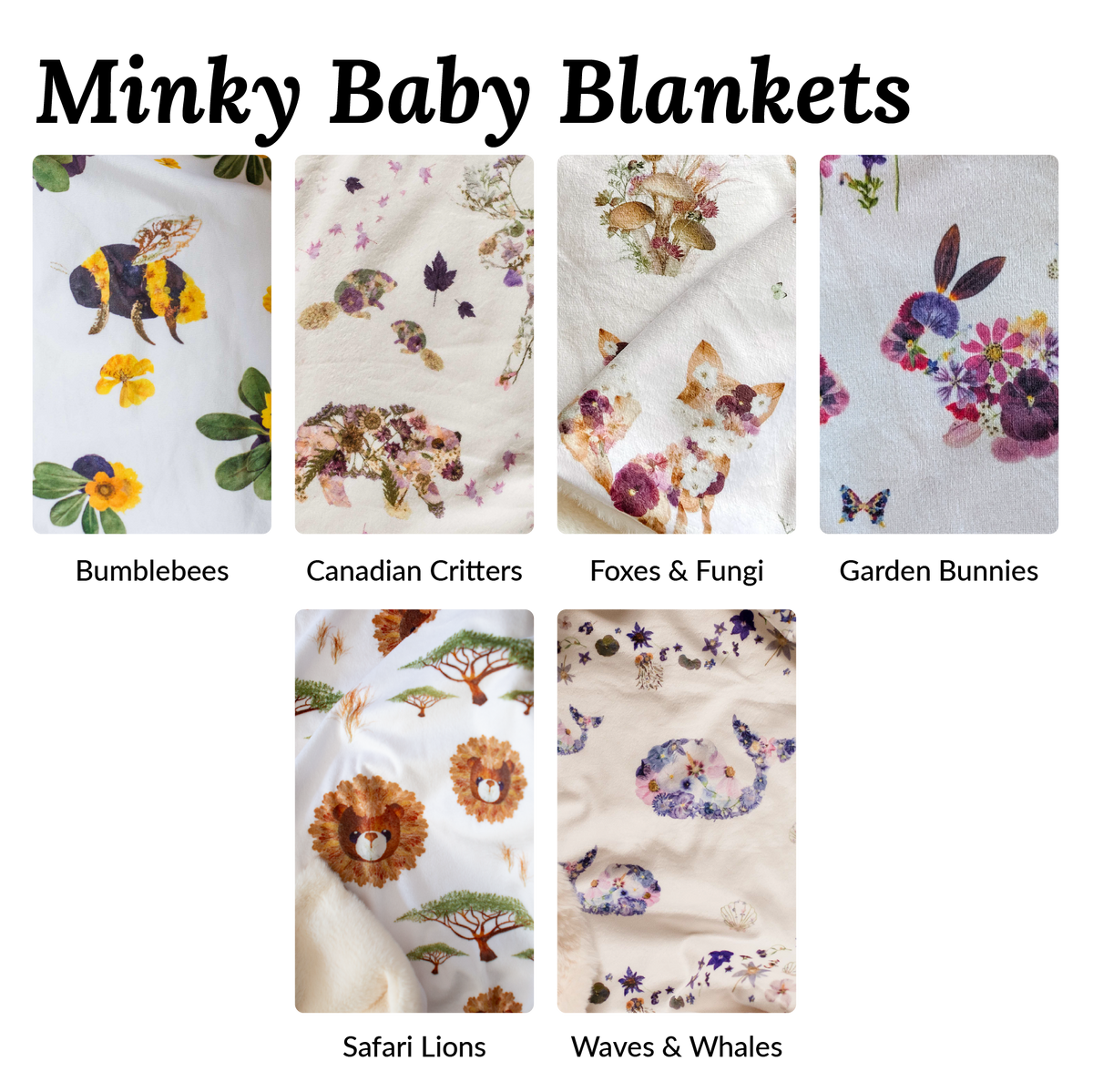 Minky Baby Blanket & Swaddle Gift Bundle