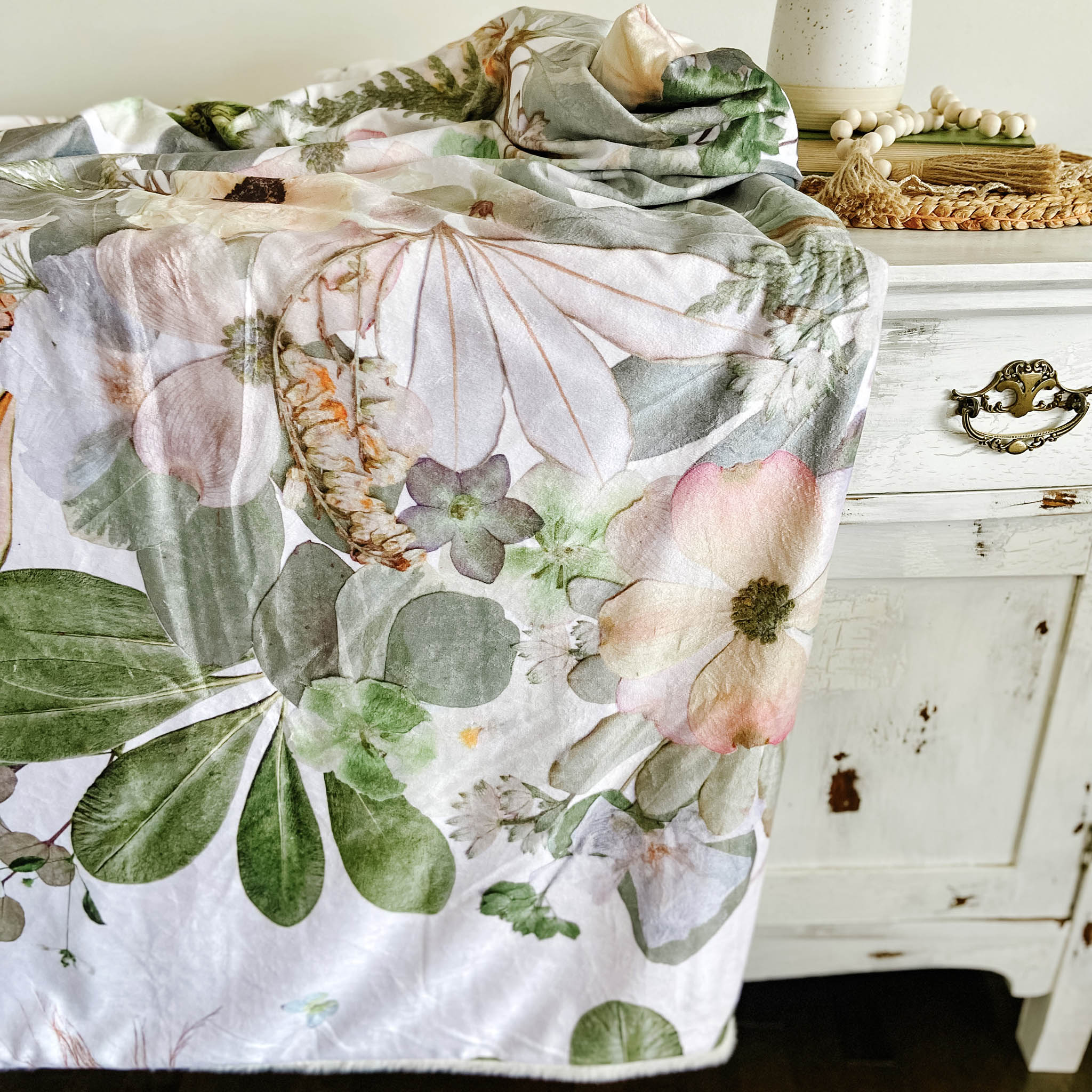 Botanical throw hotsell