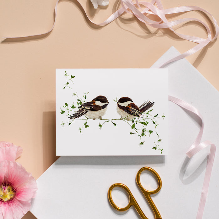 Chickadees Greeting Card