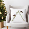 Holiday Chickadees Pillow Cover