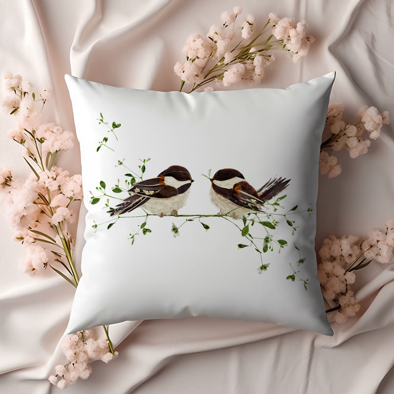 Chickadee Pillow Cover