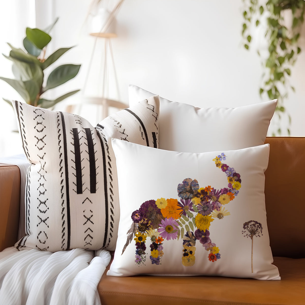 Eli Elephant Pillow Cover