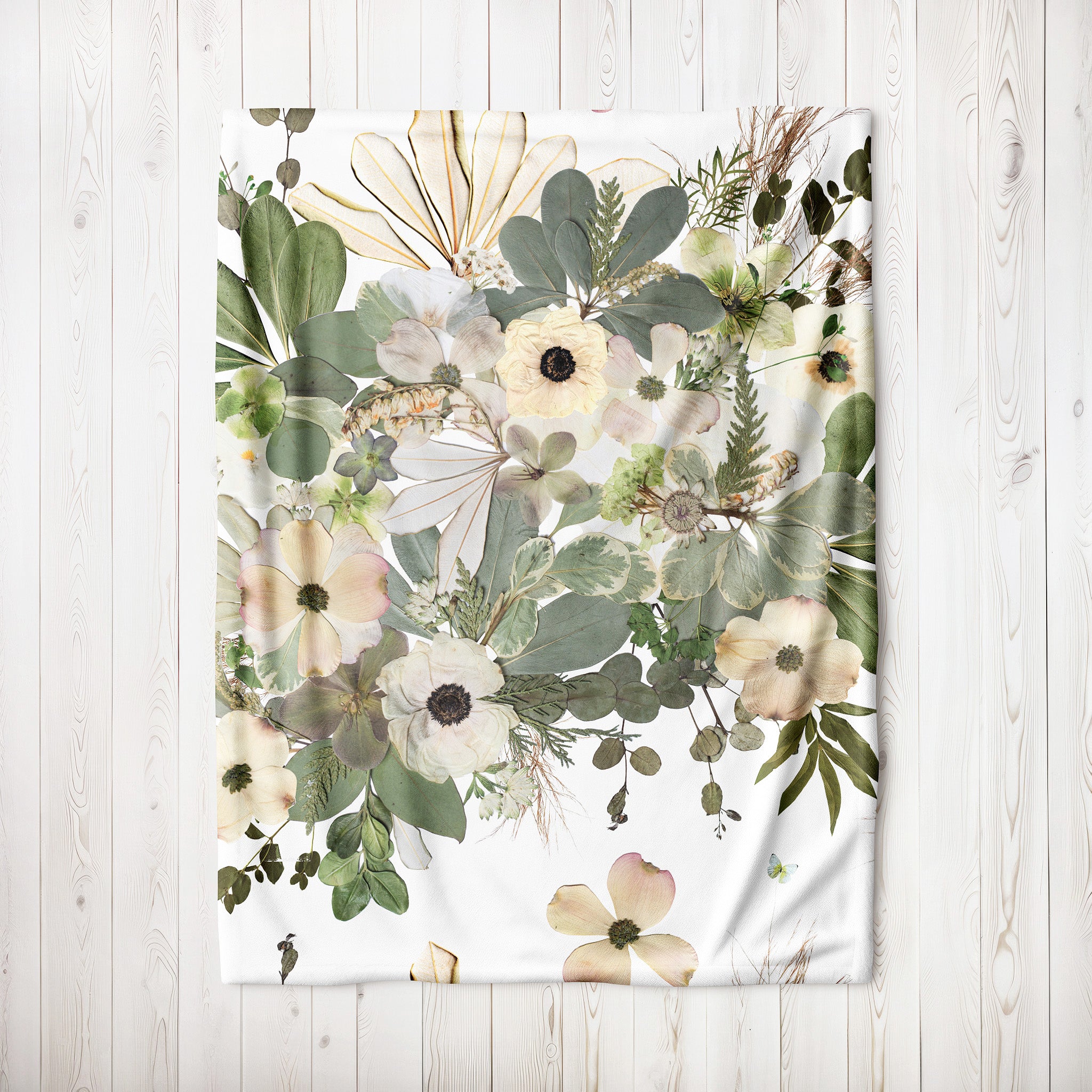 Botanical throw blanket sale