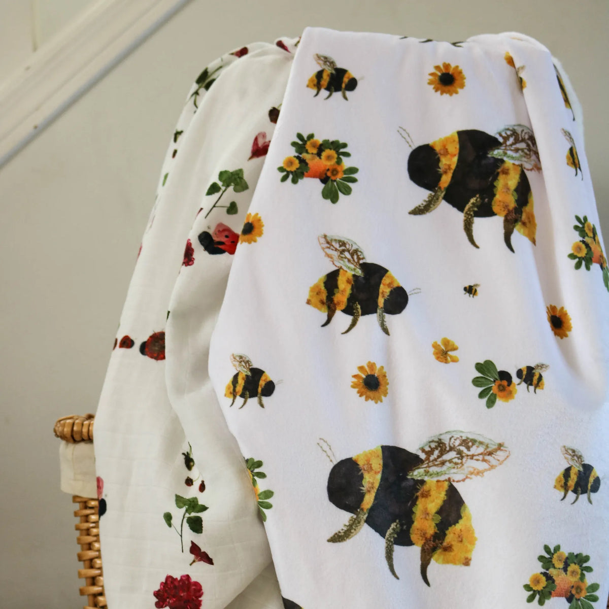 Minky Baby Blanket & Swaddle Gift Bundle