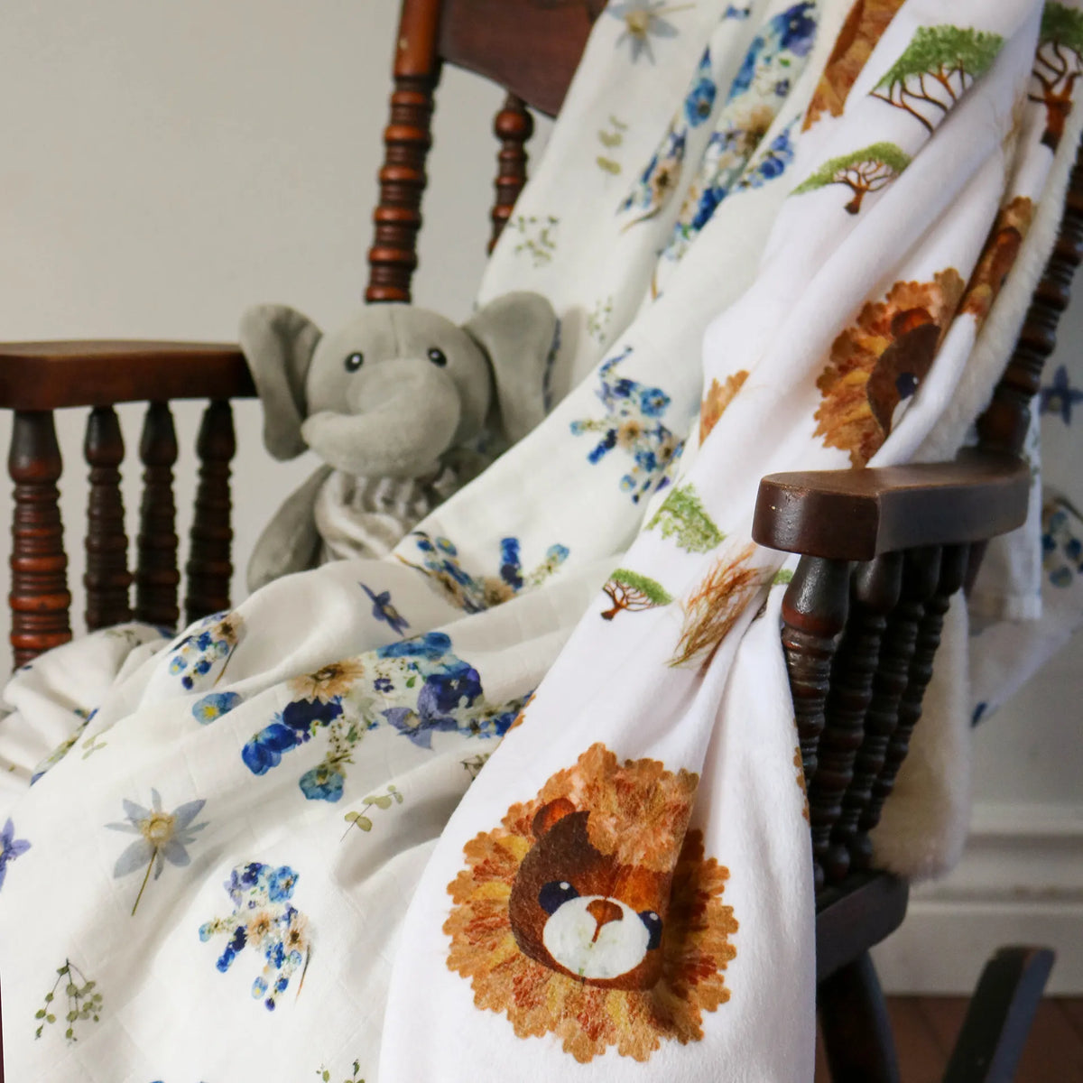 Minky Baby Blanket & Swaddle Gift Bundle