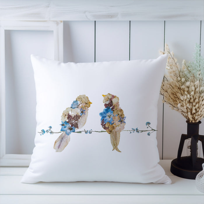 Lovebirds Pillow Cover