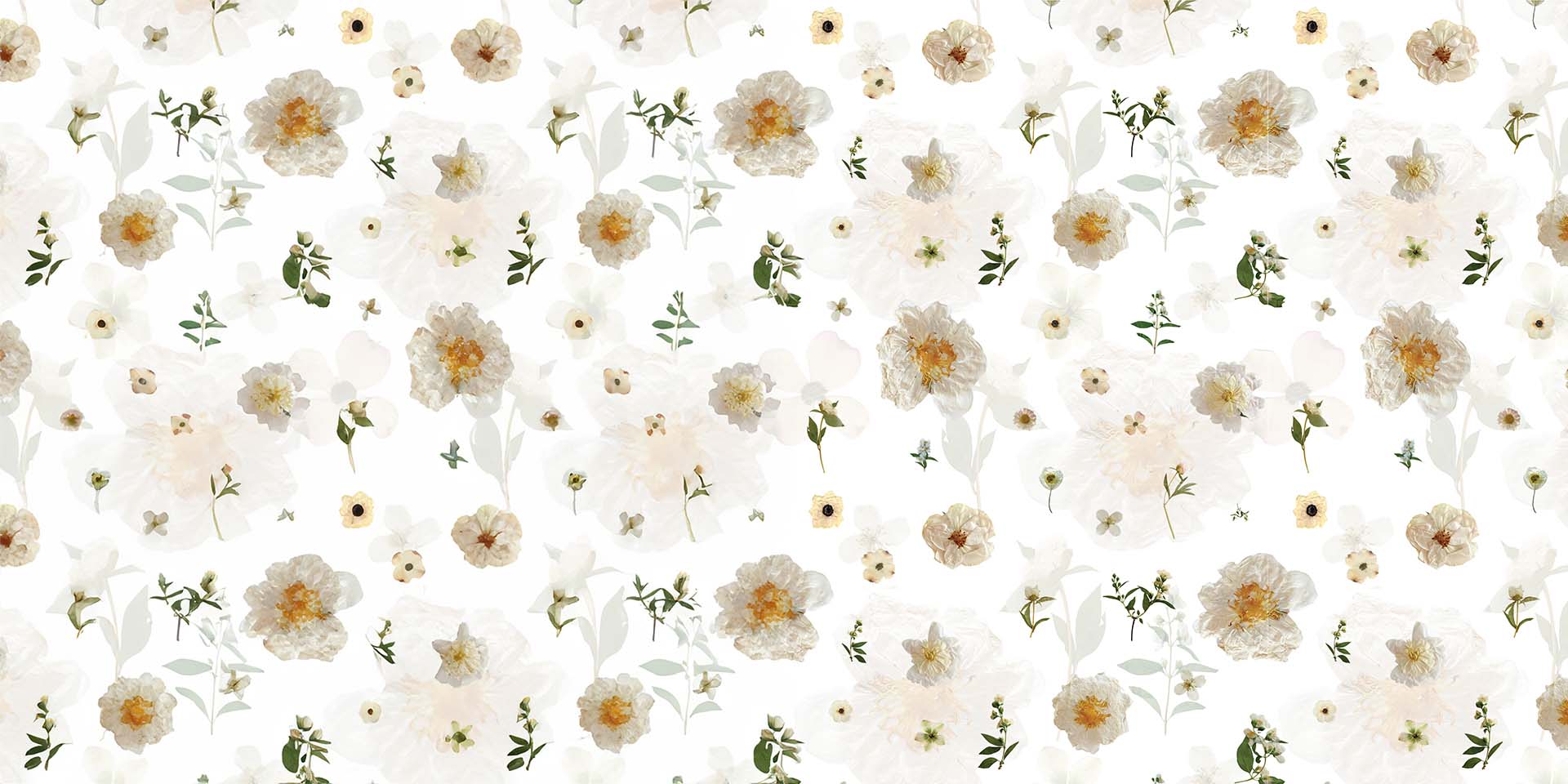 Neutral Florals Decorative Banner