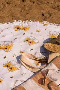 Yellow VW Picnic Blanket