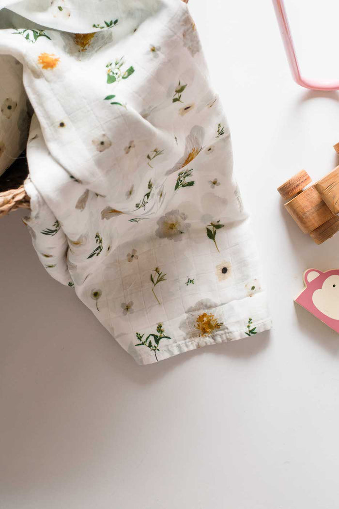 Neutral Florals Swaddle