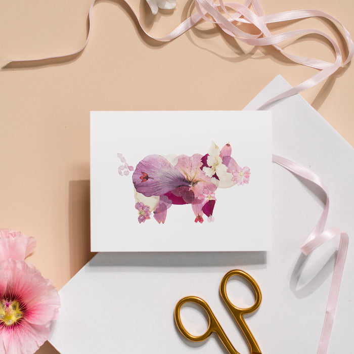 Pig Greeting Card